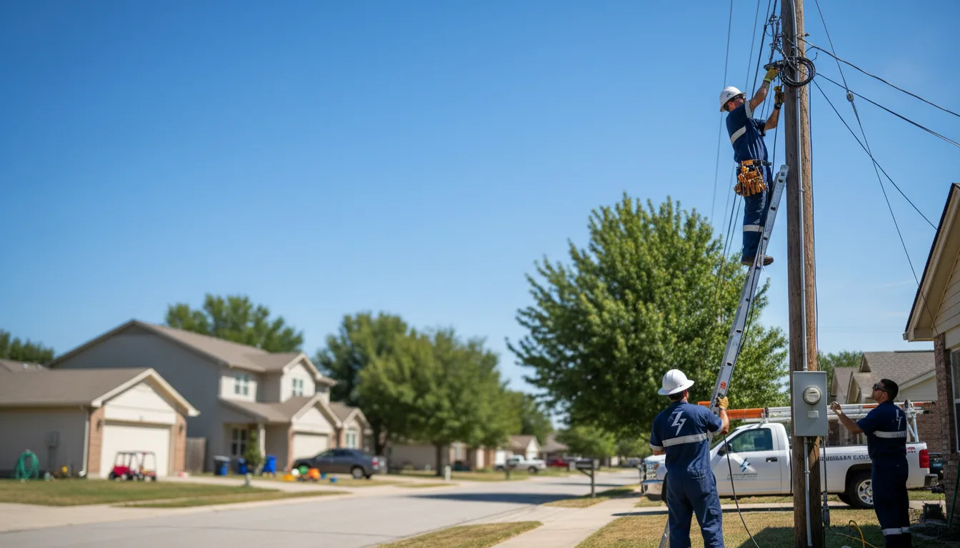 Residential electrician providing installation services in San Perlita, TX